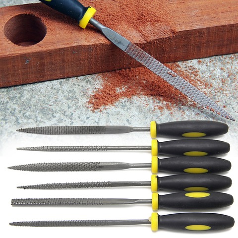 6Pcs 140mm Mini Metal Filing Rasp Needle File Wood Tools Hand Woodworking Files Tool ► Photo 1/6
