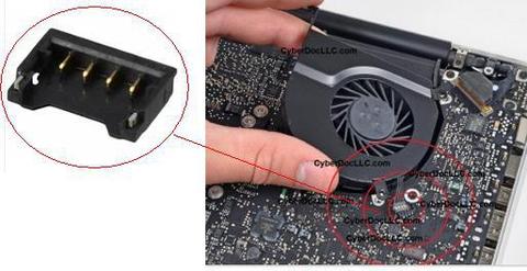 new 4pin Fan and audio connector for Macbook pro for Macbook Air  speaker fan fpc connector contact motherbard repair part ► Photo 1/1