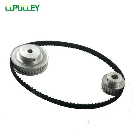 LUPULLEY XL Timing Pulley Belt Set Reduction 3:1 30T 10T 30teeth 10teeth Engraving Machine Accessories CNC Belt Pulley Gear Kit ► Photo 1/1