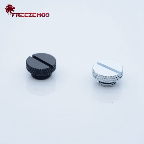 FREEZEMOD computer pc water cooler fitting sealing lock hand twisted end plug water stop coin type plug.HDT-BA1 ► Photo 1/5