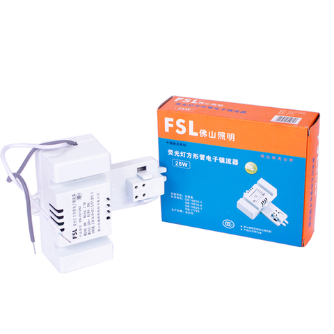 FSL CFL Fluorescent Ballasts for 2-shape Ceiling butterfly tube 2D tube square tube electronic ballast 28W ► Photo 1/3