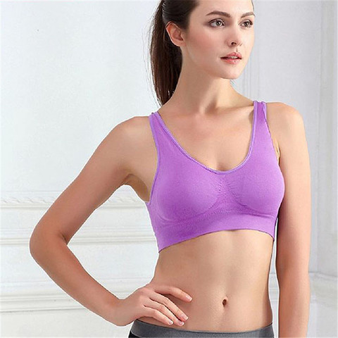 Breathable Underwear Sport Bras Outdoor Women Seamless Wire Free Solid  Color Bra Fitness Bras Tops Size S-3XL - Price history & Review, AliExpress Seller - Buy Clothes Store