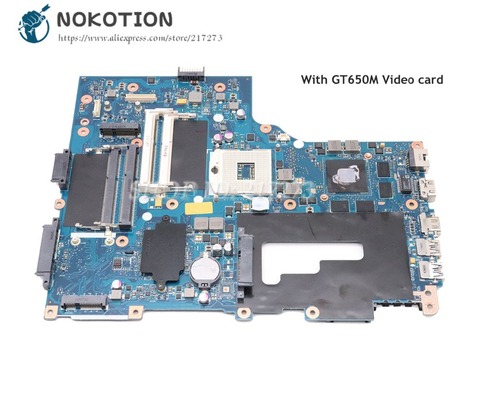 NOKOTION For Acer aspire V3-771G Laptop Motherboard GT650M NBM0S11001 NB.M0S11.001 VA70 VG70 MAIN BOARD ► Photo 1/1