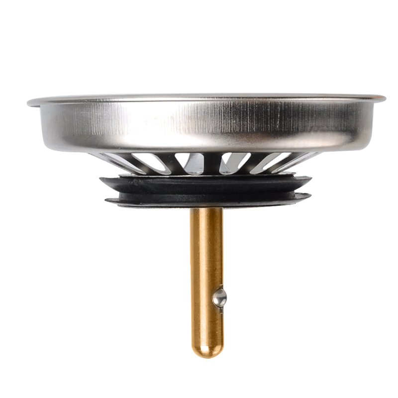 Stainless Steel Sink Strainer Waste Plug Kitchen Drain Stopper Filter Basket 1PC 