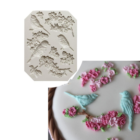 Animal Bird Plum Blossom Candy Mold Rose Flower Butterfly Sugar Cake Mold Dry Pepper Mold DIY Baking Tools H171 ► Photo 1/6