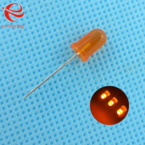 5mm LED Orange Diffused Round Light-Emitting Diodes Lamp Bead DIP Plug-in Through Hole Bulb Wide Angle 5 mm 50 pcs /lot ► Photo 1/6