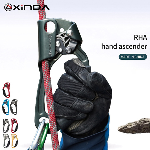 XINDA 2022 New Outdoor Sports Rock Climbing Right Hand Ascender Device Mountaineer Left Handle Ascender Climbing Rope Tools ► Photo 1/6