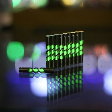 Tritium KeyChain Tritium lamp Stainless Steel  EDC Tritium keychain Self Luminous 25 Years Tritium Pandent-Green ► Photo 1/3
