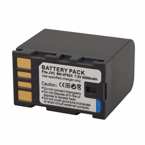 1pc 4200mAh 7.2V BN-VF823 Battery For Camera JVC BN-VF823U VF808 VF815 GZ-HD7 GZ-MG575 Rechargeable Battery Pack Dropshipping ► Photo 1/6