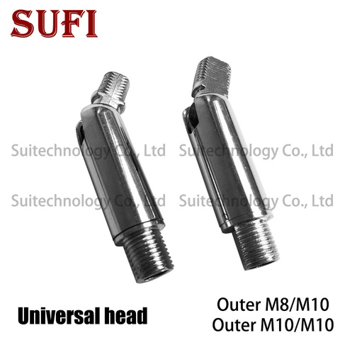 2pcs Spotlights Universal Head Short Pole M10 Universal Joint lamp M10 external tooth steering joint Universal hinged hose lamp ► Photo 1/5