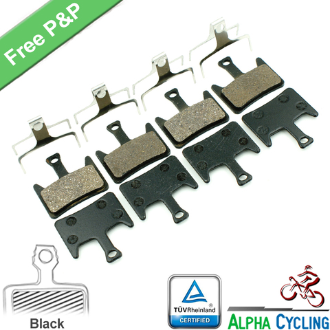 Bicycle Disc Brake Pads for Hayes Prime Expert, Prime Pro, Comp Disc Brake, 4 Pairs, Black Resin ► Photo 1/4