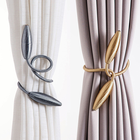 Arbitrary shape strong Curtain Tiebacks Plush Alloy Hanging Belts Ropes Curtain Holdback Curtain Rods Accessoires ► Photo 1/5