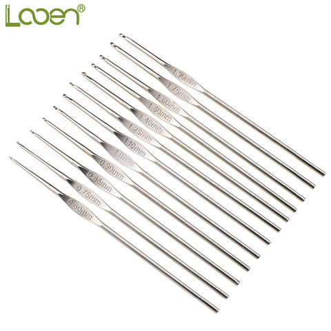 Looen 12pcs/set Small Size Crochet Hooks Set Mix Sizes 0.6-1.9mm Knitting  Needles For Yarn Weave Tools Lace Crochet Needles Set - Price history &  Review, AliExpress Seller - Looen Official Store