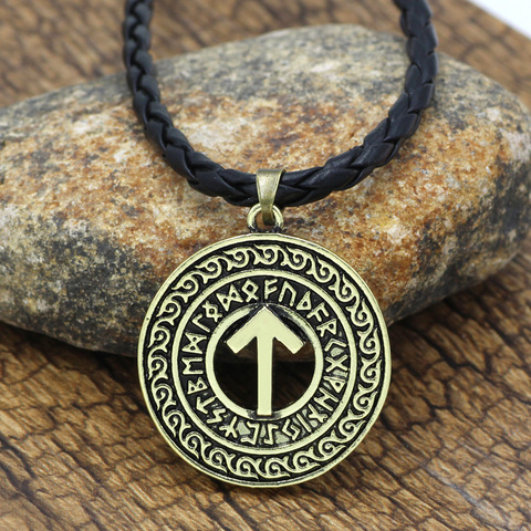 Viking Rune Amulet Tyr  Pendant  Necklace for Man Women with Gift Bag ► Photo 1/6