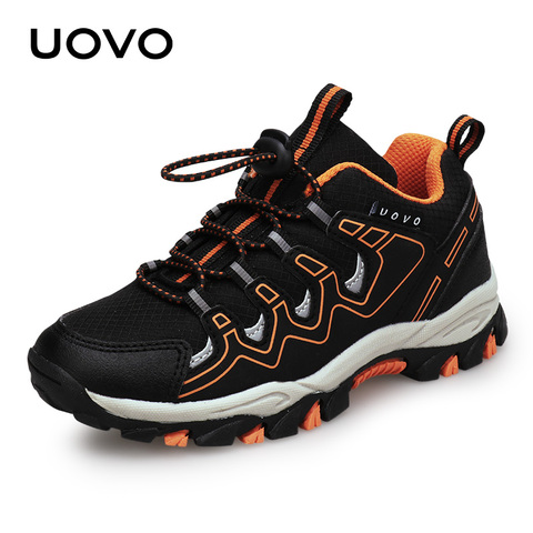UOVO 2022 New Boys Sports Shoes Autumn Children Outdoor Shoes Breathable Kids Hiking Shoes Spring And Autumn Sneakers Eur #28-39 ► Photo 1/6