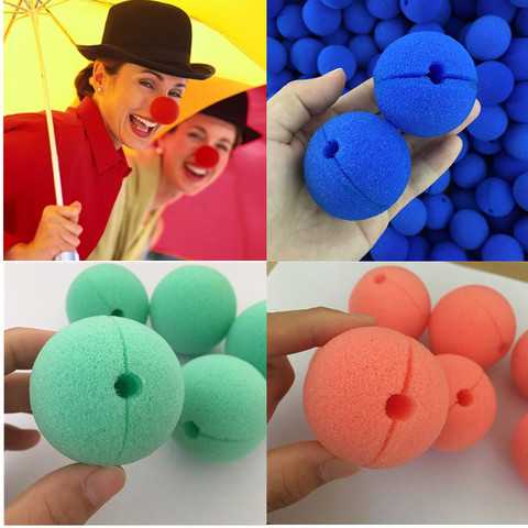 10pcs 5cm Fun Nose Foam Circus Clown Nose Comic Party Supplies Halloween Accessories Costume Magic Dress Party Supplies ► Photo 1/6