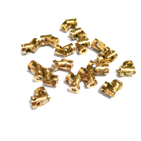 2PCS Micro 3mm-3mm Brass Universal Joint for 1/24 1/18 RC Car Boat Model ► Photo 1/2