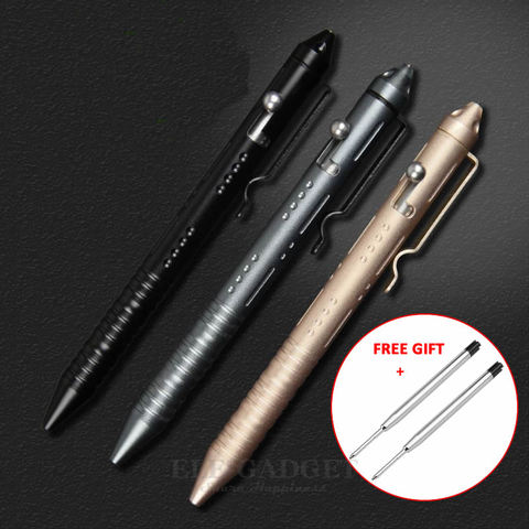 Portable Tactical Pen Self Defense Glass Breaker Aluminum Alloy EDC Tool For Outdoor Camp Emergency Kit Ball Point Pen ► Photo 1/4