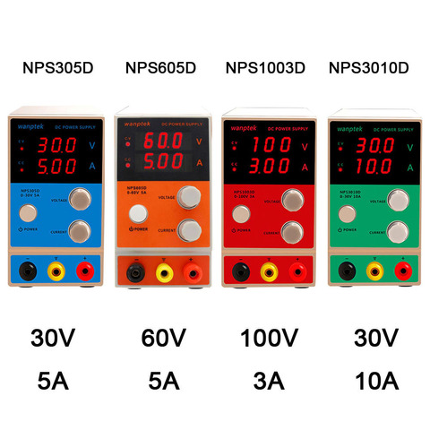 NPS 0-100V 0-10A Laboratory bench power supply three Digital Display adjustable Mini Switch DC Power Supply For phone repair ► Photo 1/1