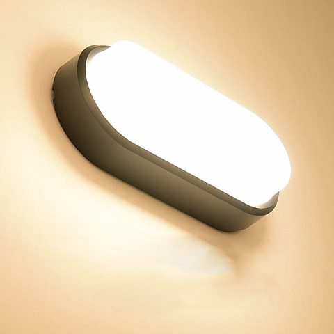 15W 20W Modern LED Moistureproof Wall Lamp Porch Bathroom Ceiling Light Indoor Outdoor Lighting Surface Mounted Oval Wall Sconce ► Photo 1/6