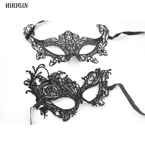 1PCS Hot Sales Sexy Lady Black Lace Mask Cutout Eye Mask For Masquerade Party Fancy Dress Costume Halloween Party Fancy ► Photo 1/6