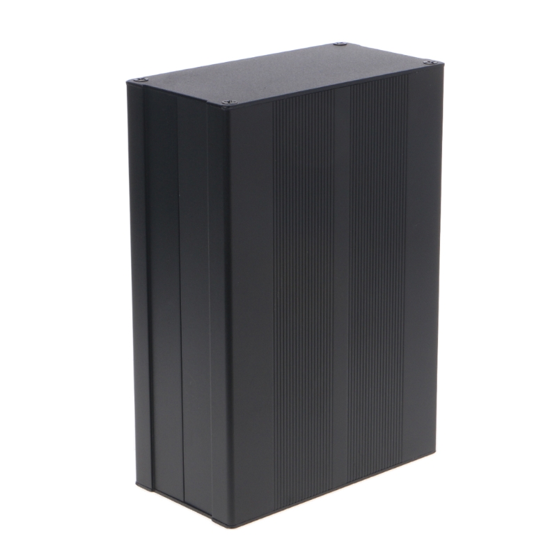 150*105*55mm Aluminum PCB Instrument Box Enclosure Electronic Project Case Black 