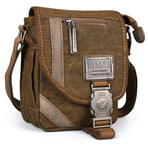 2022 Ruil Retro Shoulder Bags Multifunction Man Canvas Leisure Tooling Messenger Package Vintage Handbag European American Style ► Photo 1/6