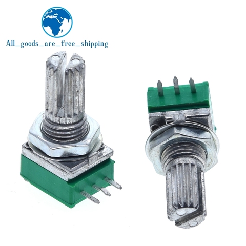 10pcs TZT  B5K B10K B20K B50K B100K B500K  Audio Amplifier Sealed Potentiometer 15mm Shaft 3pins RK097N ► Photo 1/6