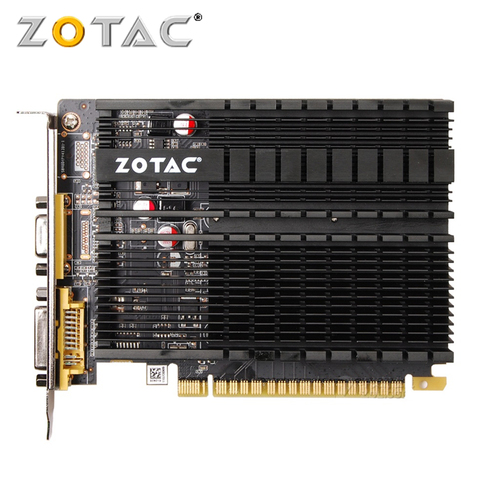 ZOTAC Video Card GeForce GT 610 1GB 64Bit GDDR3 Graphics Cards GPU Map For NVIDIA Original GT610 1GD3 GT610-1GB Dvi VGA PCI-E ► Photo 1/6