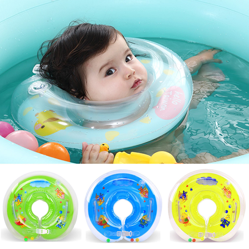 Baby Infant Swimming Pool Bath Shower Floating Inflatable Ring Circle Toy 