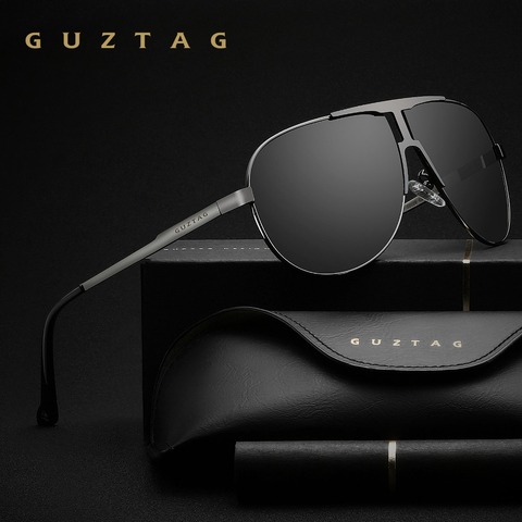 GUZTAG Brand Fashion Classic Polarized Sunglasses Men's Designer Goggle Integrated Eyewear Sun glasses UV400 For Men G8026 ► Photo 1/5