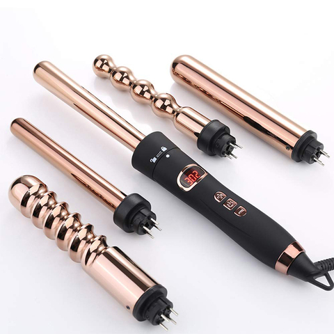 Curling Iron Ceramic Hair Curler Wand Curling Iron Multi Styler Curling Iron Wand Set For Salon Home Use Hair Curl Tools ► Photo 1/6