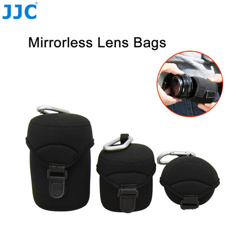JJC Deluxe Neoprene Lens Case Lens Pouch Bag for  Canon EF-M 18-150mm 18-55mm 55-200mm Sony E 10-18mm Nikon Mirrorless Camera ► Photo 1/6