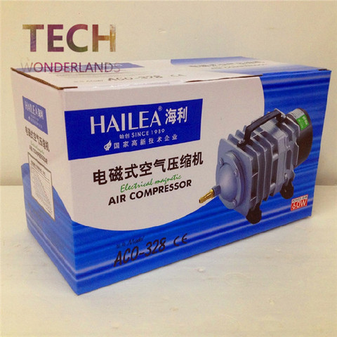 NEW 82L/min 60W HAILEA aco-328 electromagnetic air compressor aquarium air pump fish tank oxygen air pump ► Photo 1/5