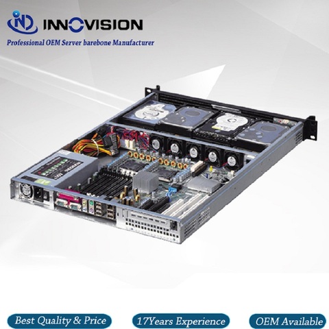 Hotsale 1U ATX rackmount chassis RX1650 with Stylish Aluminum front-panel server case for storage/cloud computer ► Photo 1/6