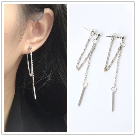 Korean Fashion Jewelry Earrings Tassel Retro Long Drop Earrings Chain Metal Earrings Wholesale Statement Earrings Brincos ► Photo 1/6