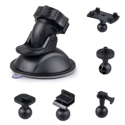 Car Suction Cup for Dash Cam Holder Vehicle Video Recorder on Windshield and DashBoard Mount with 5 Types Adapter 360 Degree A ► Photo 1/6