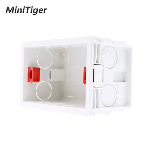 EsooLi 101mm*67mm US Standard Internal Mounting Box Back Cassette for 118mm*72mm Standard Wall Touch Switch and USB Socket ► Photo 1/6