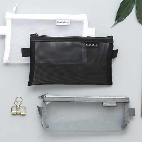 Transparent Clear File Folder Zipper Pencil Pouch Pencil Bag School Supplies Stationary ► Photo 1/6