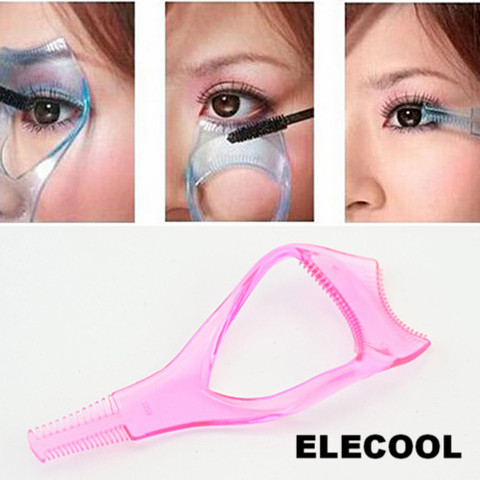 ELECOOL 1PC  Women 3 In 1 Make Up Eye Mascara Eyelash Comb Applicator Guide Card Tool Hot ► Photo 1/6