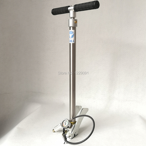 Folding style BULL pcp hand pump high pressure 3 Stage 300 bar 30 mpa 4500psi with air fitler ► Photo 1/6