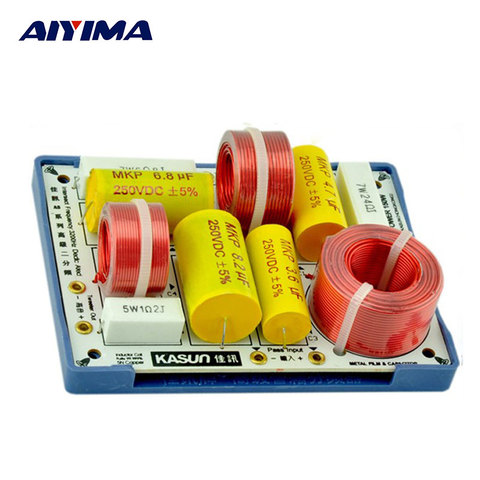 AIYIMA 2Pcs Bass Treble Speakers 2 Way Crossover Audio Board Speaker Frequency Divider Crossover Filters For KASUN Home Theater ► Photo 1/4
