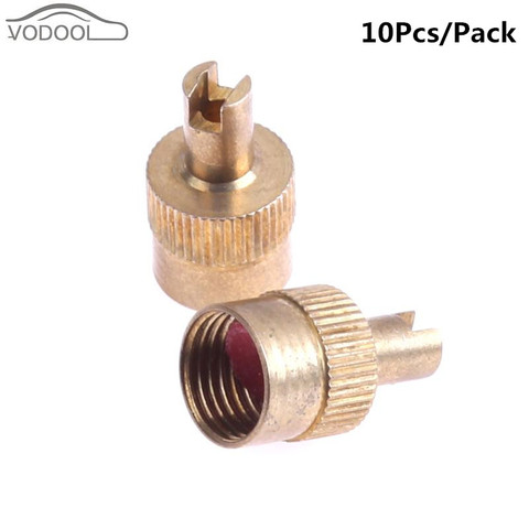 10Pcs Copper Slotted Head Valve Stem Cap for Schrader Car Motorcycle Valve Wheel Tyre Tire Valvol Lid Dust Cover Auto Accessory ► Photo 1/6