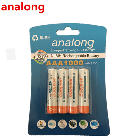 Original AAA 1.2V  1000mAh analong rechargeable AAA Ni-MH battery ► Photo 1/4
