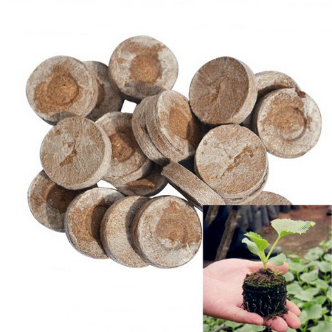 5Pcs Peat Pellets compression Nursery Block Nutrition Magic Soil Gardening Tool Potted Plant Seed Garden Supplies Portable ► Photo 1/5