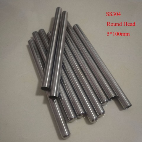 5mm*100mm Grade A Quality SS304 One End Closed Stainless Steel Pipes Thermowell Thermocouple Protection Tube  10pcs / lot ► Photo 1/4