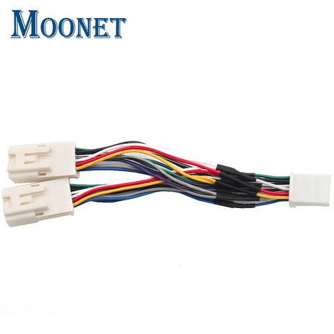 Moonet Car Navigation Retention Y Cable Harness for Toyota (6+6)Connector 03-14 Toyota Camry Corolla Highlander RAV4 Yaris QX996 ► Photo 1/5