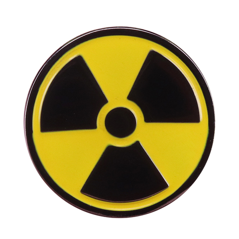 Radioactive Fallout symbol button badge funny game pins unisex jackets backpack accessory ► Photo 1/3