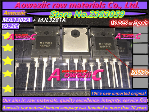 Aoweziic 2017+ 100% new imported original MJL3281A   MJL1302A  MJL3281A  TO-264  High power amplifier transistors (1 pair )  ► Photo 1/1