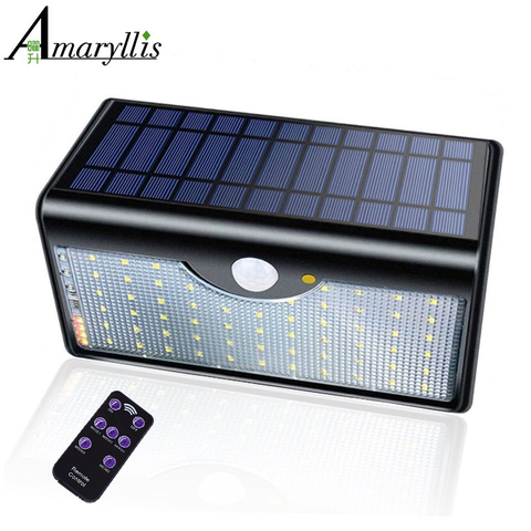 Newest 60 LED Solar Lamp Five Modes With Indicator Lights Solar Power Lights For Outdoor Garden Wall IP65 Waterproof ► Photo 1/6